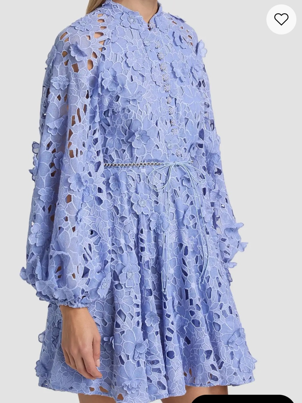 Zimmermann Patience Tie-Waist Lace Minidress NWOT Zimmermann size 0